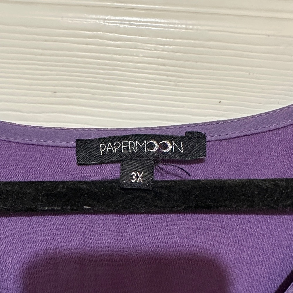 Papermoon Deep Purple Sleeveless Blouse - Picture 2 of 3